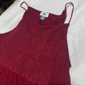 Thin Strapped Embroidered Top